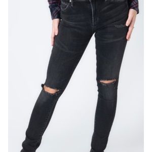 Citizens of Humanity Black Distressed Jeans